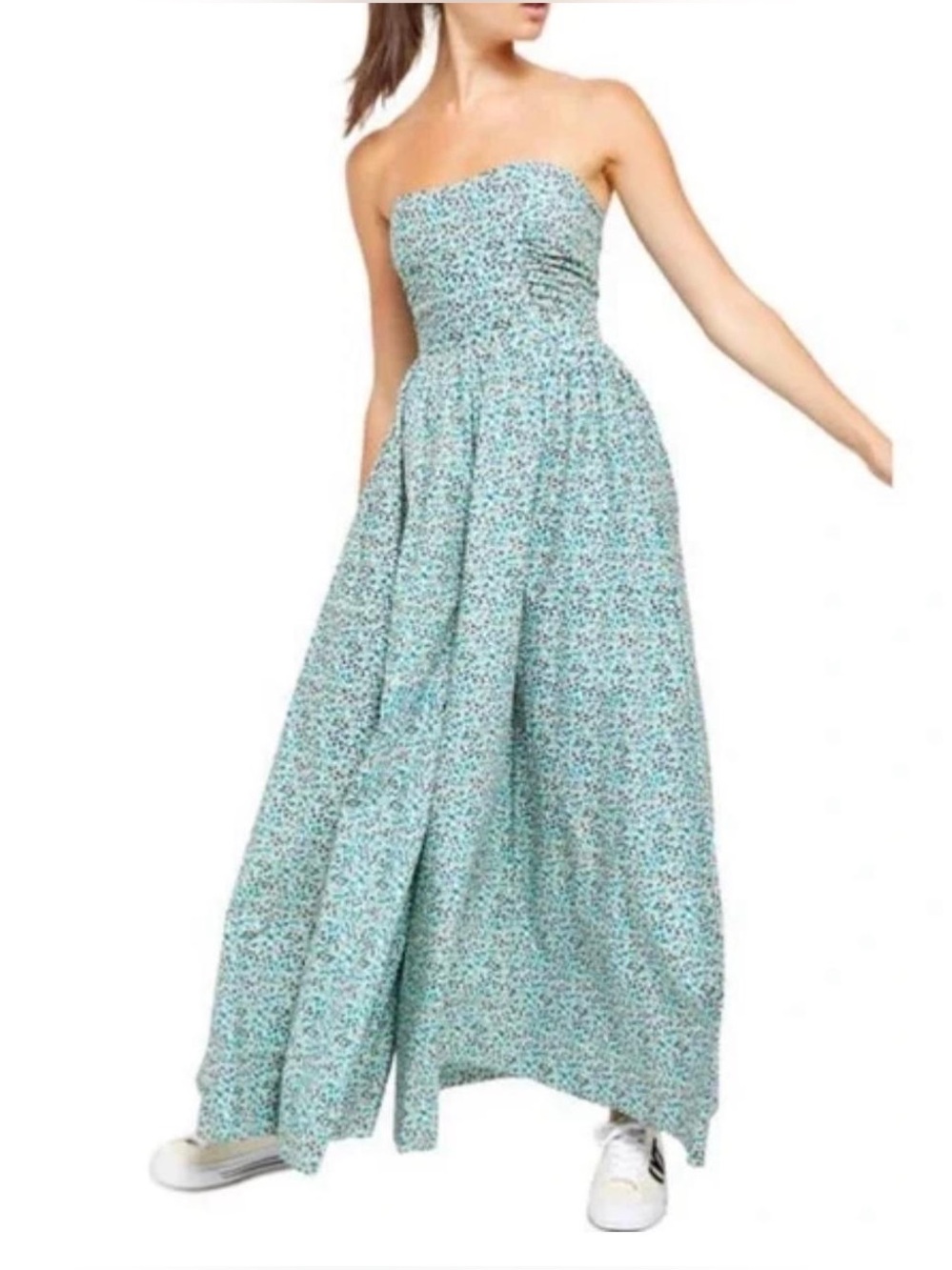Free PeopleMustang Strapless Wide Leg Jumpsuit- size L